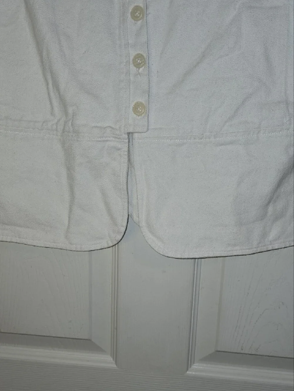 Hackwith White Cotton Sleeveless‎ Vest